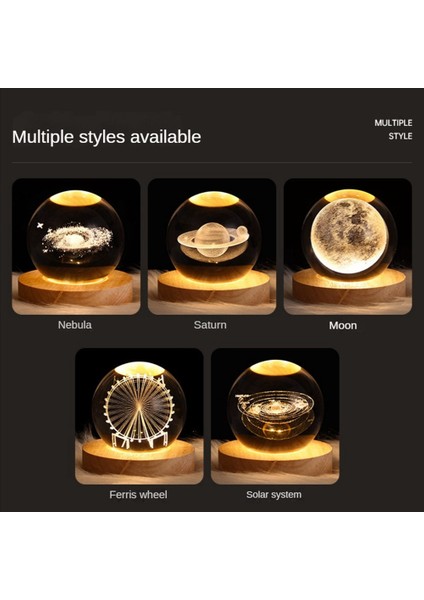 Kristal Top Gece Lambası Tabanı ile LED Masa Lambası Işıklı Yıldız Galaxy USB Güç Sıcak Gece Lambası Bulutsusu Çocuk Için (Yurt Dışından) fiyatları