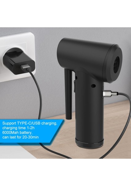 Kablosuz Hava Duster 6000 Mah USB Şarj Edilebilir Basınçlı Hava Üfleyici Toz Üfleme Pc Dizüstü Araba Klavye Temizleme (Yurt Dışından) modelleri