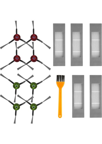 Hepa Filtre Yan Fırça Yedek Parçaları Deebot Ozmo 920950T5T8T8 n7n8n8+ Robotlu Süpürge (Yurt Dışından)
