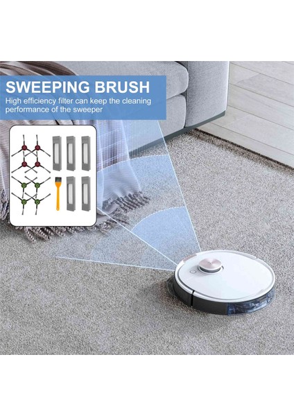Hepa Filtre Yan Fırça Yedek Parçaları Deebot Ozmo 920950T5T8T8 n7n8n8+ Robotlu Süpürge (Yurt Dışından) modelleri