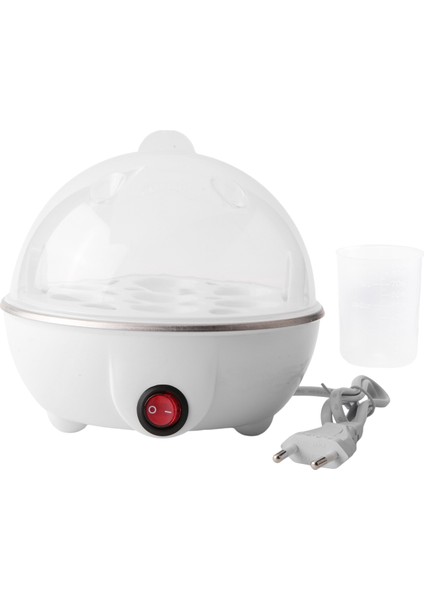 Elektrikli Haşlanmış Yumurta Pişirici Kazan Makinesi Hızlı Isıtma Paslanmaz Çelik Vapur Tava Pişirme Aracı, Beyaz Ab Tak (Yurt Dışından)