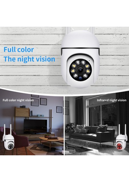 , Ev Güvenliği Için 2,4 Ghz Wifi Kameralar, 1080P Dome Gözetim Kameraları 360° Görünüm, 2 Yönlü Ses (Yurt Dışından) fiyatları