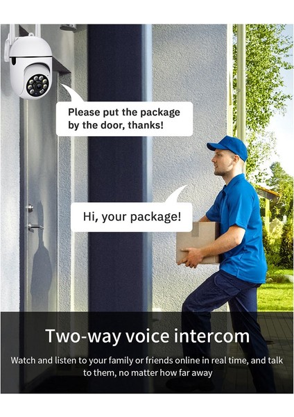 , Ev Güvenliği Için 2,4 Ghz Wifi Kameralar, 1080P Dome Gözetim Kameraları 360° Görünüm, 2 Yönlü Ses (Yurt Dışından) fırsatları