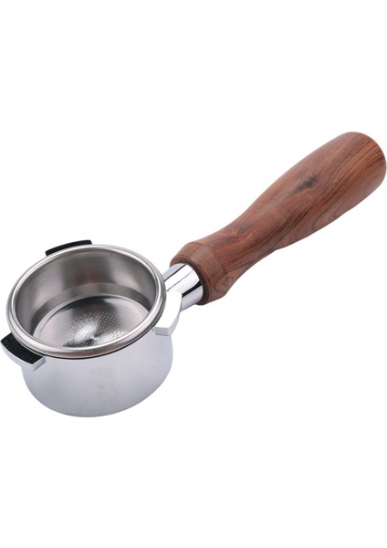 54MM Paslanmaz Çelik Kahve Makinesi Dipsiz Filtre Tutucu Portafilter Ahşap Saplı Profesyonel Aksesuar (Yurt Dışından)