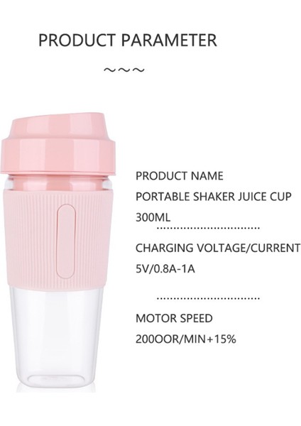 Taşınabilir Elektrikli Sıkacakları Blender USB Mini Meyve Karıştırıcılar Sıkacakları Meyve Çok Fonksiyonlu Sıkacakları Maker Makinesi 300ML-MAVI (Yurt Dışından) indirimleri