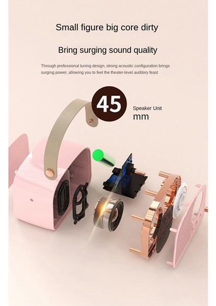 Retro Mini Bluetooth Hoparlör Klasik Müzik Çalar Ses Stereo Subwoofer Taşınabilir Dekorasyon Hoparlörler Ev D (Yurt Dışından) indirimleri