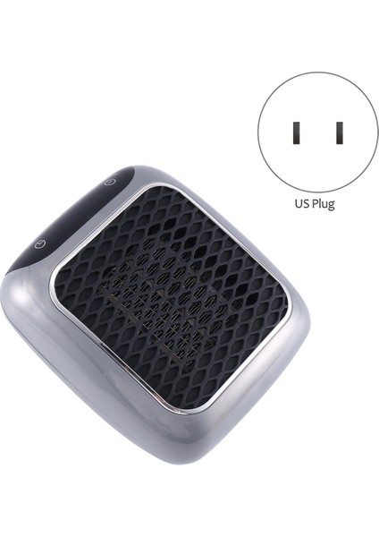 Mini Elektrikli Isıtıcı Küçük Uzay Isıtıcı Tasarruflu Duvar Çıkışı Isıtıcı Odası Isıtma Sobası Sıcak Fan Abd Plug Gri (Yurt Dışından)