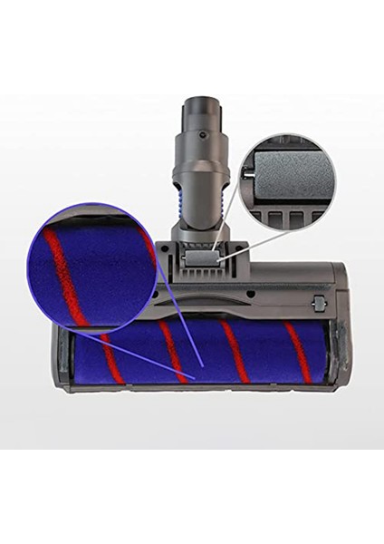 V7 V8 V10 V11 V15 Parke Zemin Kabarık Rulo Fırça Eki Için Yumuşak Rulo Temizleme Kafası (Yurt Dışından) fırsatları