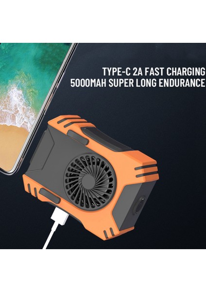 Taşınabilir Bel Fan USB Klima Asılı Bel Mini Fan Açık Spor Boyun Fan Soğutma Yaz 5000MA (Yurt Dışından) fiyatları
