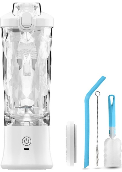 6 Bıçaklı Shake ve Smoothie'ler Için Taşınabilir Blender Blender Mini Blender 20 Oz Mutfak Ev Seyahati Için(C) (Yurt Dışından)