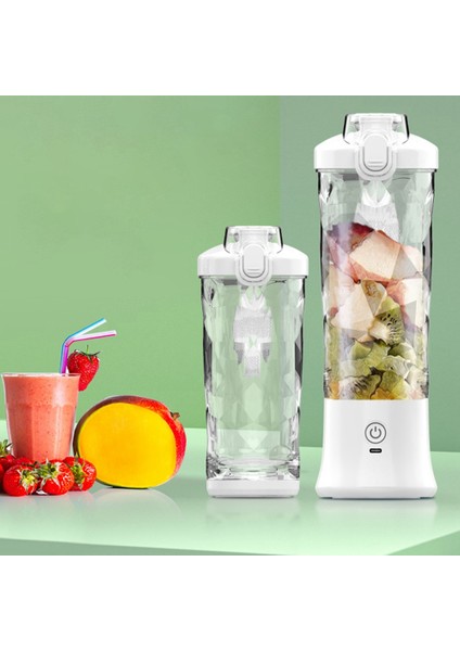 6 Bıçaklı Shake ve Smoothie'ler Için Taşınabilir Blender Blender Mini Blender 20 Oz Mutfak Ev Seyahati Için(C) (Yurt Dışından) fırsatları