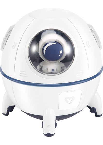 Astronot Uzay Gemisi Aromaterapi Hava Nemlendirici Arıtma Elektrikli Su Koku Difüzörü Humidificador Beyaz (Yurt Dışından)