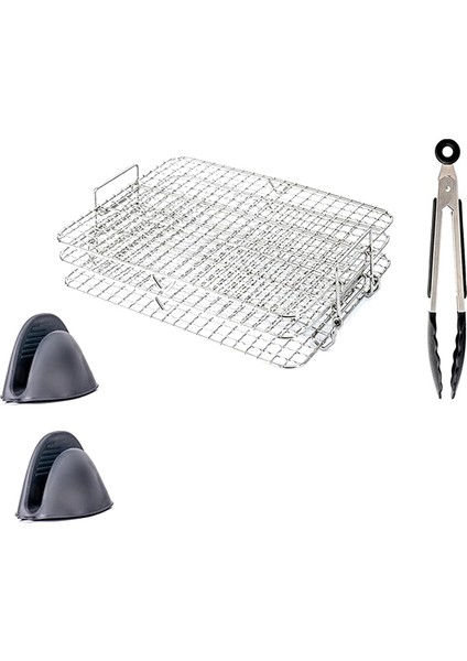 Ninja Foodi Grill Xl Hava Fritöz Için Hava Fritöz Rafı, Çok Katmanlı Kurutucu Raf Tost Rafı Hava Fritöz Aksesuarları (Yurt Dışından) modelleri