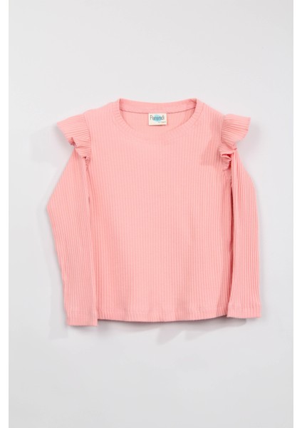 Fırfır Detaylı Pamuklu Üçlü Kız Çocuk Takımı Yavruağzı fiyatları