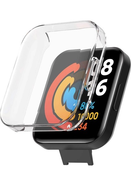 Xiaomi Redmi Watch 2 Lite Uyumlu Tam Koruma Kasa ve Ekran Koruyucu Silikon Kılıf