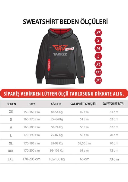 Outdoors Tasarım Kapşonlu Sweatshirt