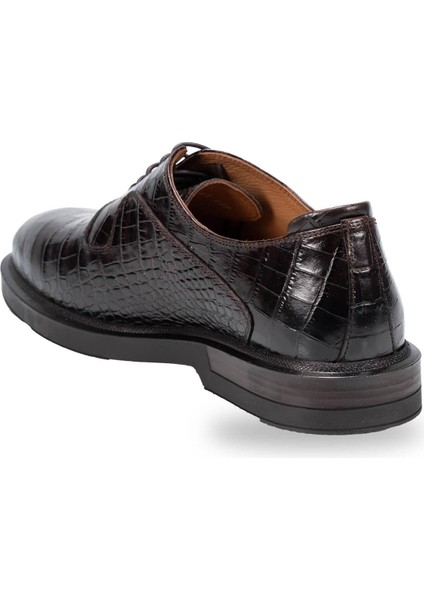 Tedd-H Comfort Erkek Ayakkabı Kahve Kroko modelleri