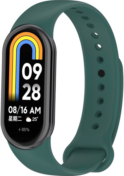 Mi Band 8 , Mi Band 9 ve Mi Band 10 ile Uyumlu Kayış Spor Jel Silikon Kordon