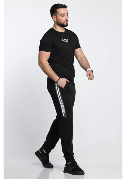 Erkek Paça Ribanalı Jogger Eşofman Altı