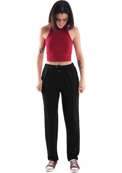 Siyah Kadın Eşofman Altı (Büyük Beden Seçeneğiyle)