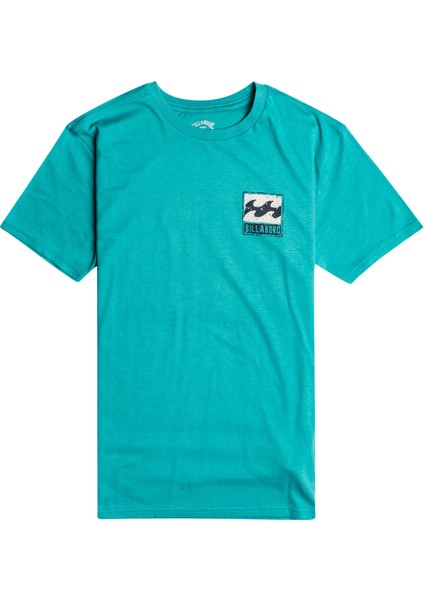 Unisex Çocuk Tişört Stamp Ss Deniz Yeşili