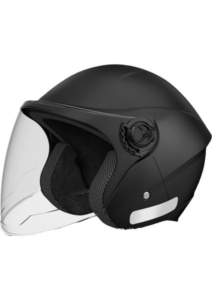 Elektrikli Araç Kask Uni Elektrikli Motolet Kask Yarım Kask Sıcak Ilkbahar, Yaz, Sonbahar Ve Kış 55-61Cm (Yurt Dışından)
