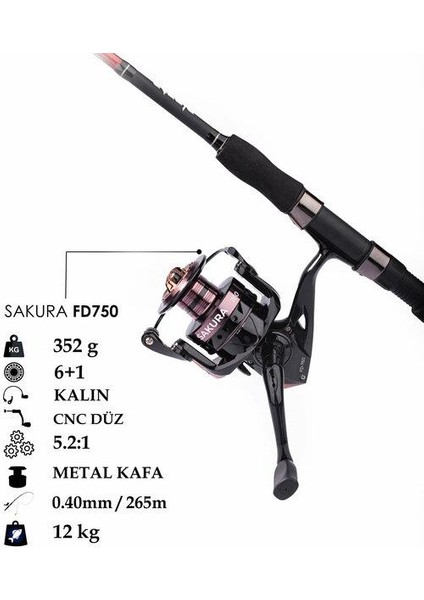 Sakura FD-750 6+1 Bb Olta Makinası