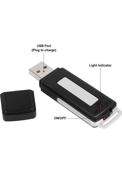 8gb USB Mini Ses Kaydedici Dijital Kayıt 16GB Küçük Sürücü Ses Kaydı 180 Saat Us (Yurt Dışından) modelleri
