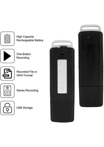 8gb USB Mini Ses Kaydedici Dijital Kayıt 16GB Küçük Sürücü Ses Kaydı 180 Saat Us (Yurt Dışından) fırsatları