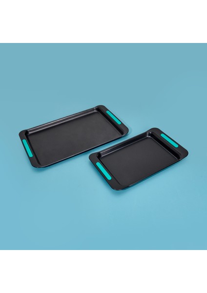 Sepal 2'li Fırın Tepsisi - Siyah / Yeşil