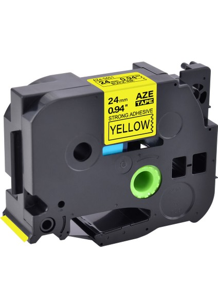 Brother Tz Tze S Için 1pk Ekstra Yapışkan Siyah Sarı Etiket Bandı (Yurt Dışından)