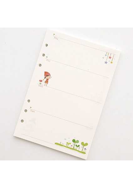 A5 Stili Haftalık Planlayıcı Renkli Ay Hafta Çizgili Planlayıcı Defter Takvim Ajandası Doldurma Programı Organizatör (Yurt Dışından)