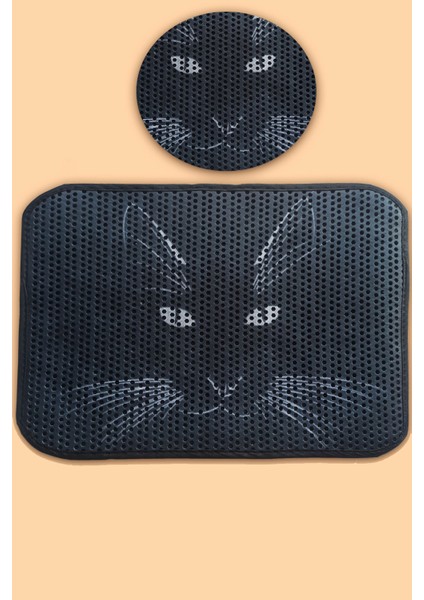 Desenli Renkli Elekli Kedi Tuvalet Önü Paspası 60 x 45 cm fiyatları