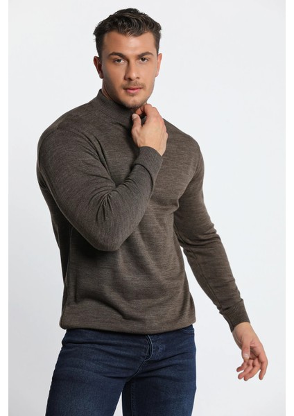 Erkek Yarım Balıkçı Yaka Triko Kazak modelleri