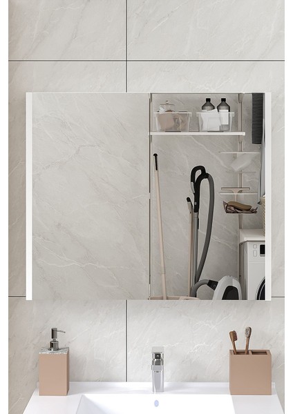Marvel 80 cm Banyo Üst Dolabı Banyo Raflı Aynalı Üst Modül fiyatları