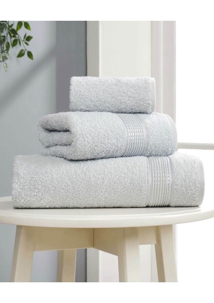 3 Parça Ekonomik Banyo Havlu Seti Pamuklu Ezgi