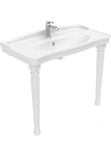 Antik Etajerli Lavabo Beyaz 100CM fiyatları