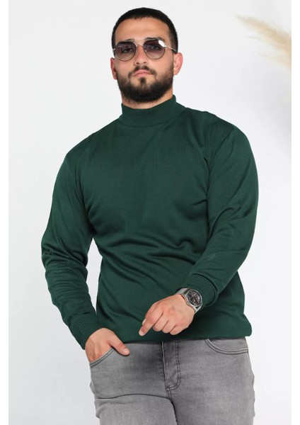 Erkek Yarım Balıkçı Yaka Triko Kazak modelleri