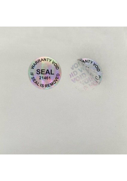 Hologram Etiket Sticker Garanti Etiketi Bozulursa Geçersizdir Mühürlü Sticker 25MM (Yurt Dışından)