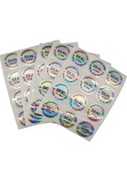 Hologram Etiket Sticker Garanti Etiketi Bozulursa Geçersizdir Mühürlü Sticker 25MM (Yurt Dışından) modelleri