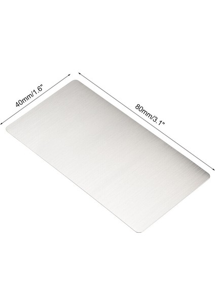 Boş Metal Kart Paslanmaz Çelik Plaka Gümüş Tonu (Yurt Dışından) fiyatları