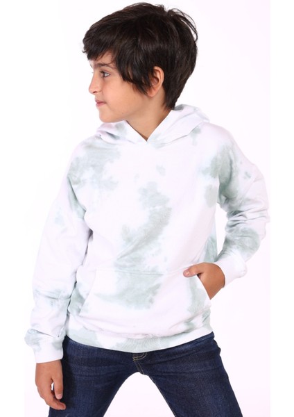 Erkek Çocuk Kapüşonlu Bastik Desenli Sweatshirt indirimleri