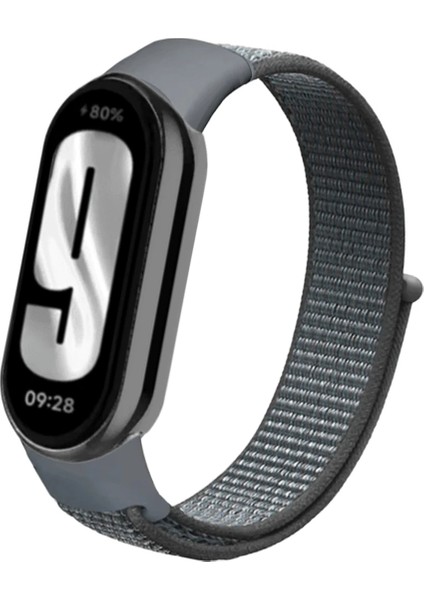 Mi Band 8 ve Mi Band 9 ile Uyumlu Kayış Spor Kumaş Cırt Cırtlı Kordon