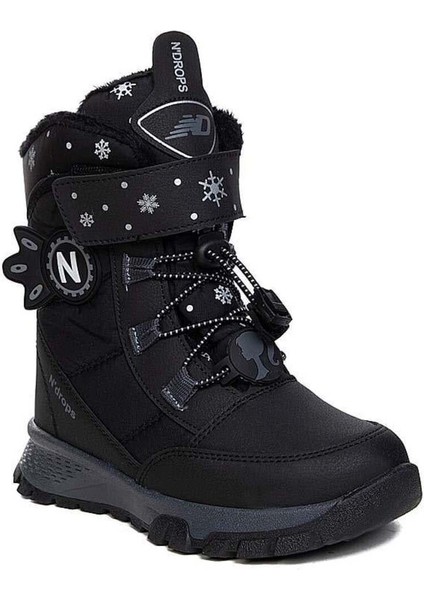Suya Soğuğa Aşınmaya Dayanıklı, Kürklü, Ortopedik Taban Cırtlı Kar Botu -Siyah Füme fiyatları