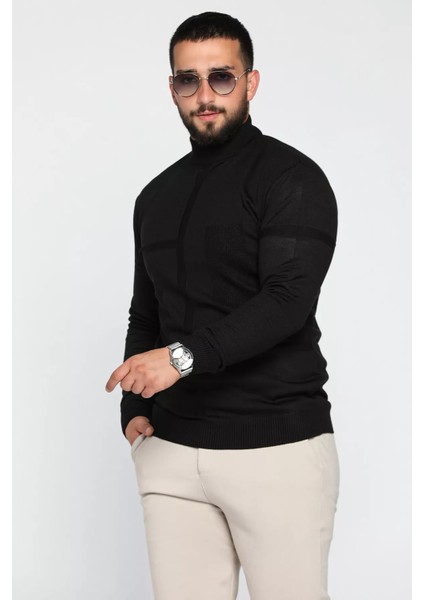 Erkek Desenli Triko Kazak
