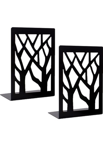 Kara Ağaçlar-Kitap Ayracı Metal Ofis Telle Kutu Masa Düzenleyici Set Kırtasiye Düzenleyici Mektup Tepsileri Kalemlik (Yurt Dışından)