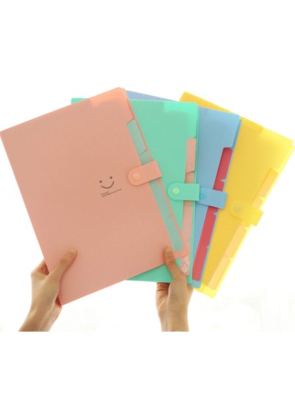 Yeşil 5 Cepli Plastik Genişleyen Dosya Klasörü Toka Kapatma Kağıt Belge Düzenleyici (Yurt Dışından) fiyatları