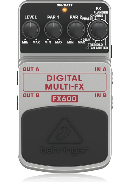 FX600 Dijital Stereo Çok Efektli Pedal