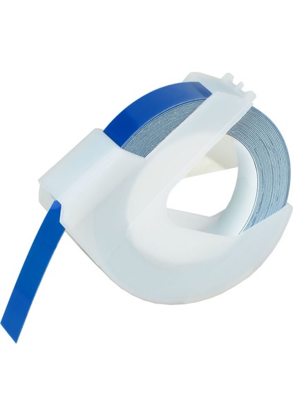 Dymo Organizer Xpress Için Beyaz Mavi Üzeri 3D Kabartma Etiket Şeridi (Yurt Dışından)
