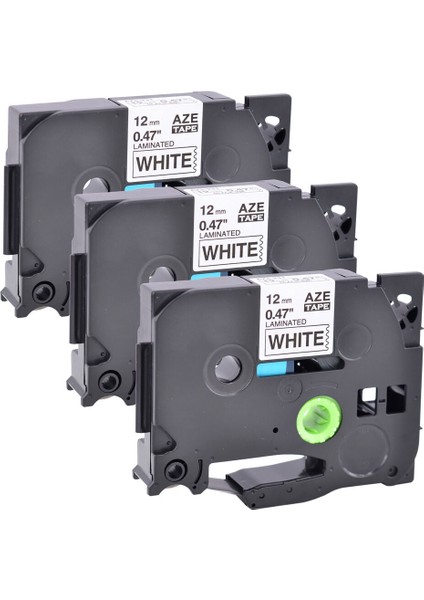 3pk Brother TZ231 TZE231 P-Touch Pt-D Için Beyaz Etiket Bant - Siyah (Yurt Dışından)